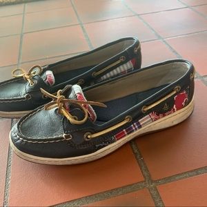 Navy Patchwork Sperry Top-Sider Slip On